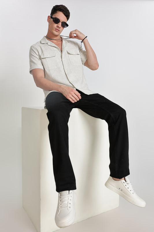 TEXTURED REGULAR FIT SHIRT
