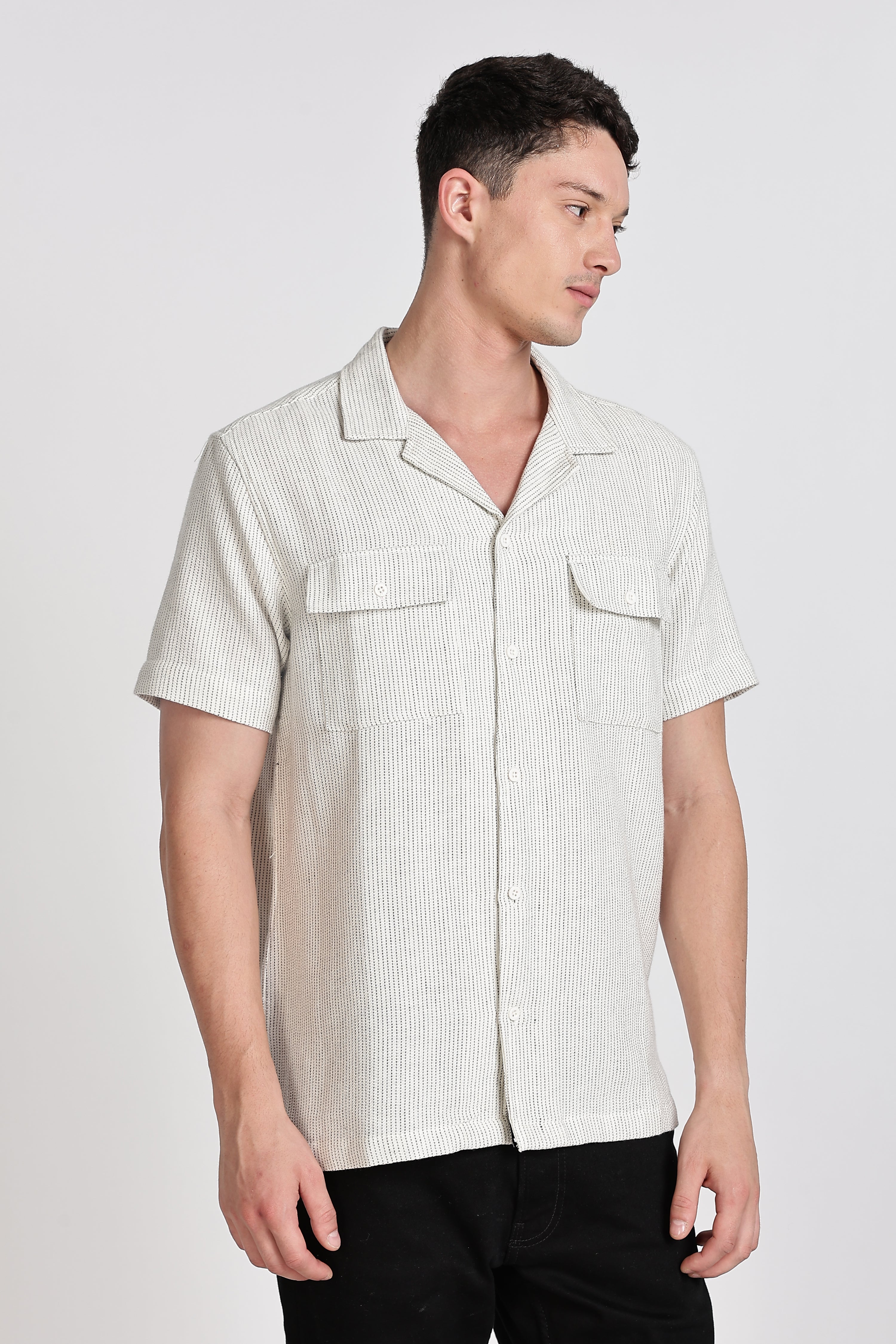 TEXTURED REGULAR FIT SHIRT