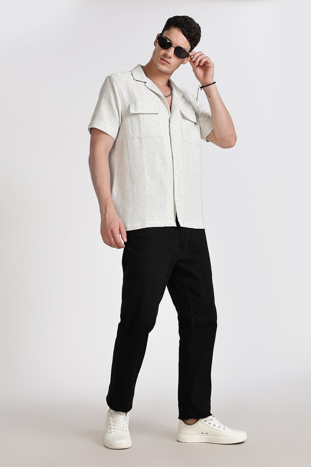 TEXTURED REGULAR FIT SHIRT