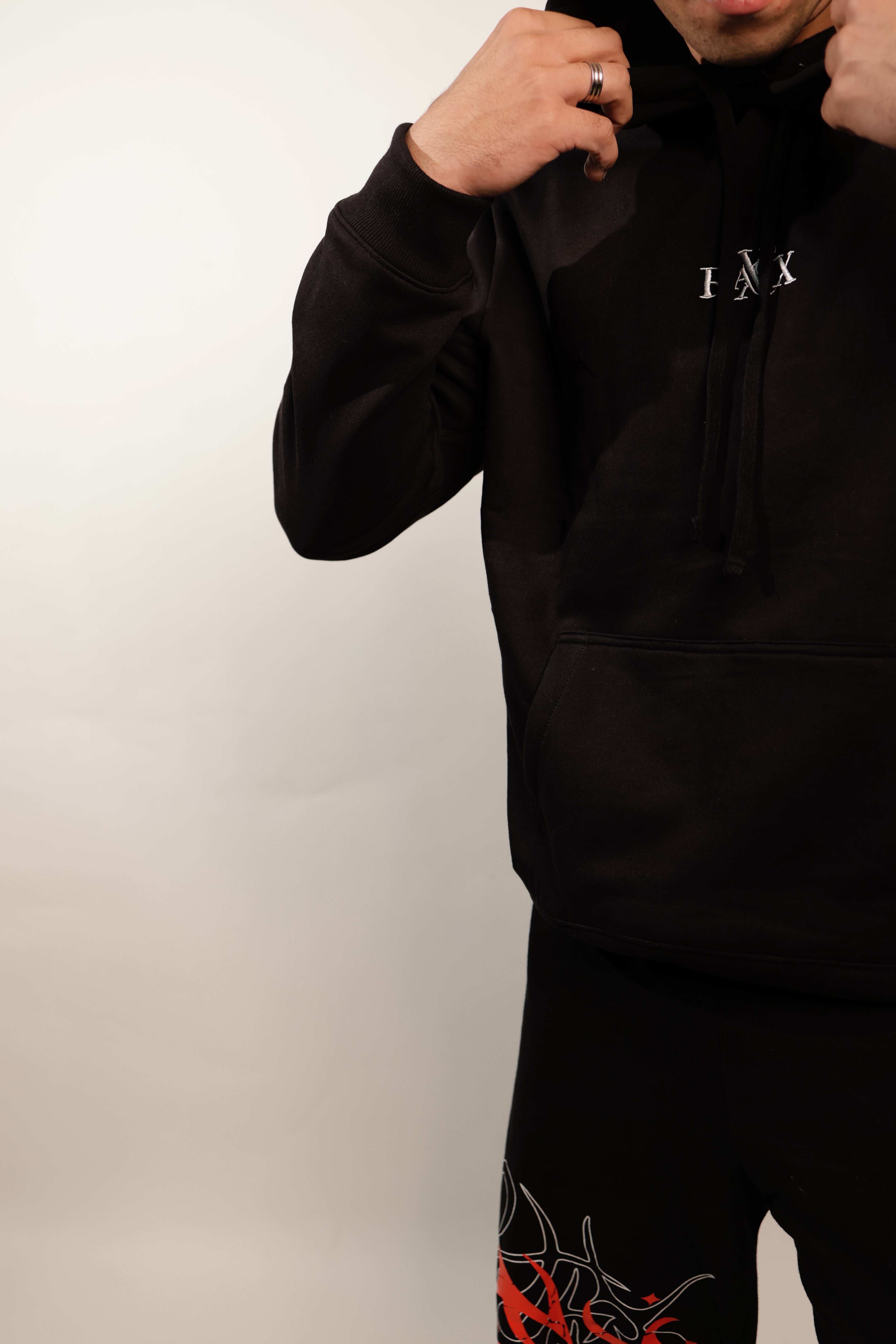 RAOX Noir Essential Hoodie.