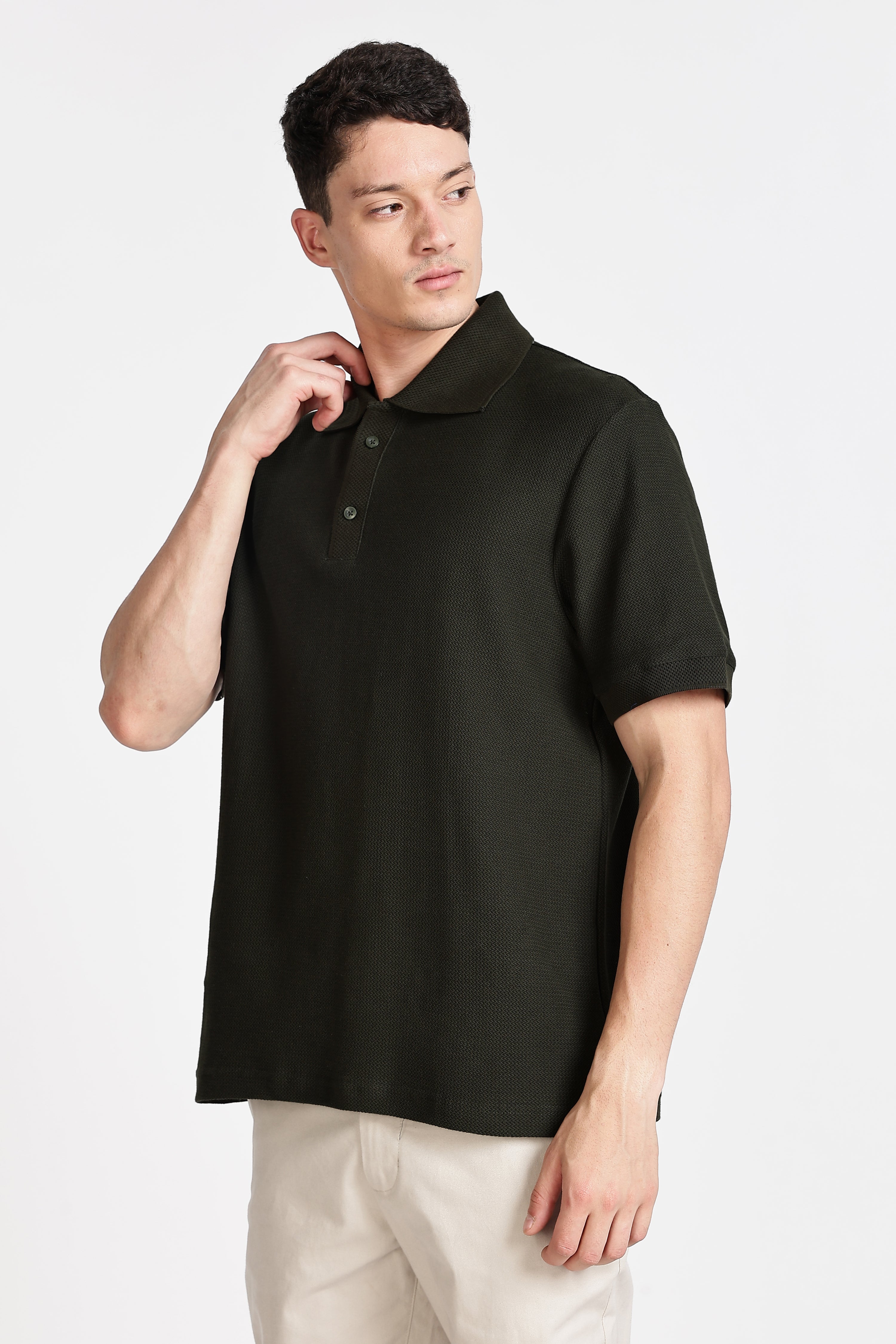 MEN SLIM FIT POLO T-SHIRT