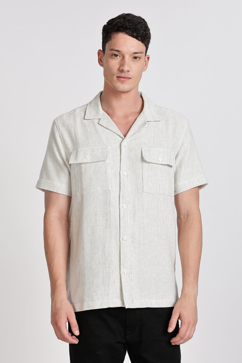 TEXTURED REGULAR FIT SHIRT