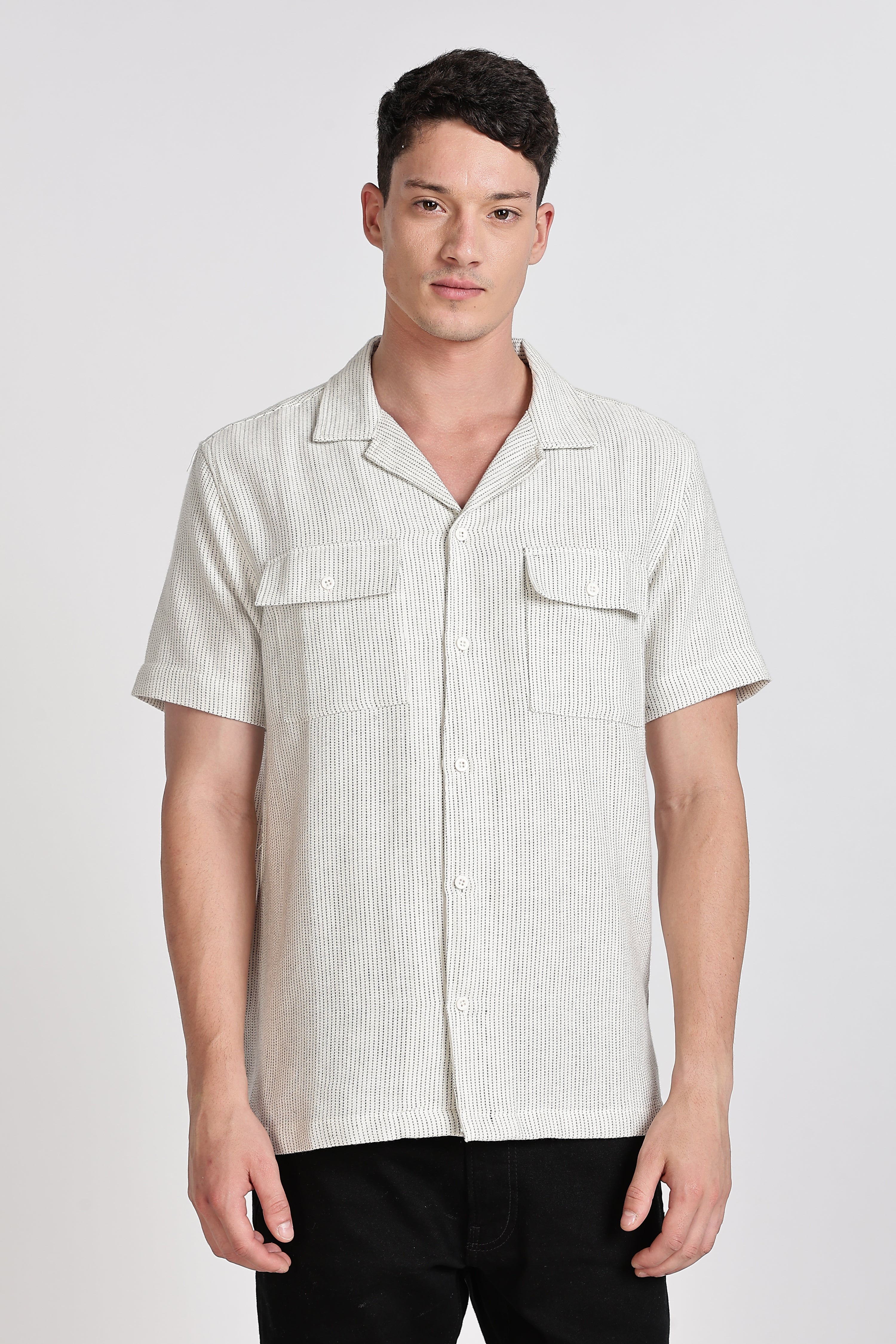 TEXTURED REGULAR FIT SHIRT