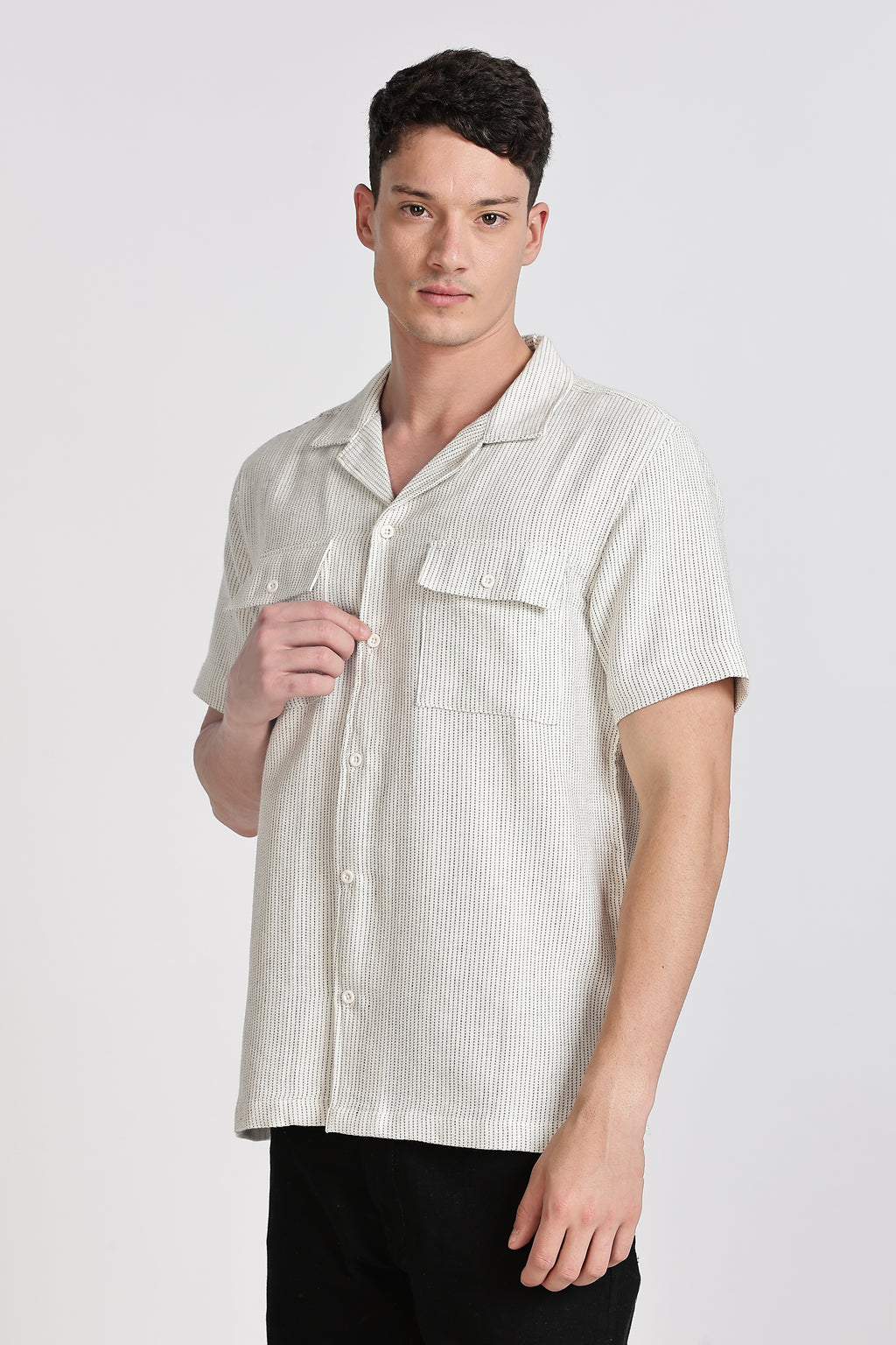 TEXTURED REGULAR FIT SHIRT