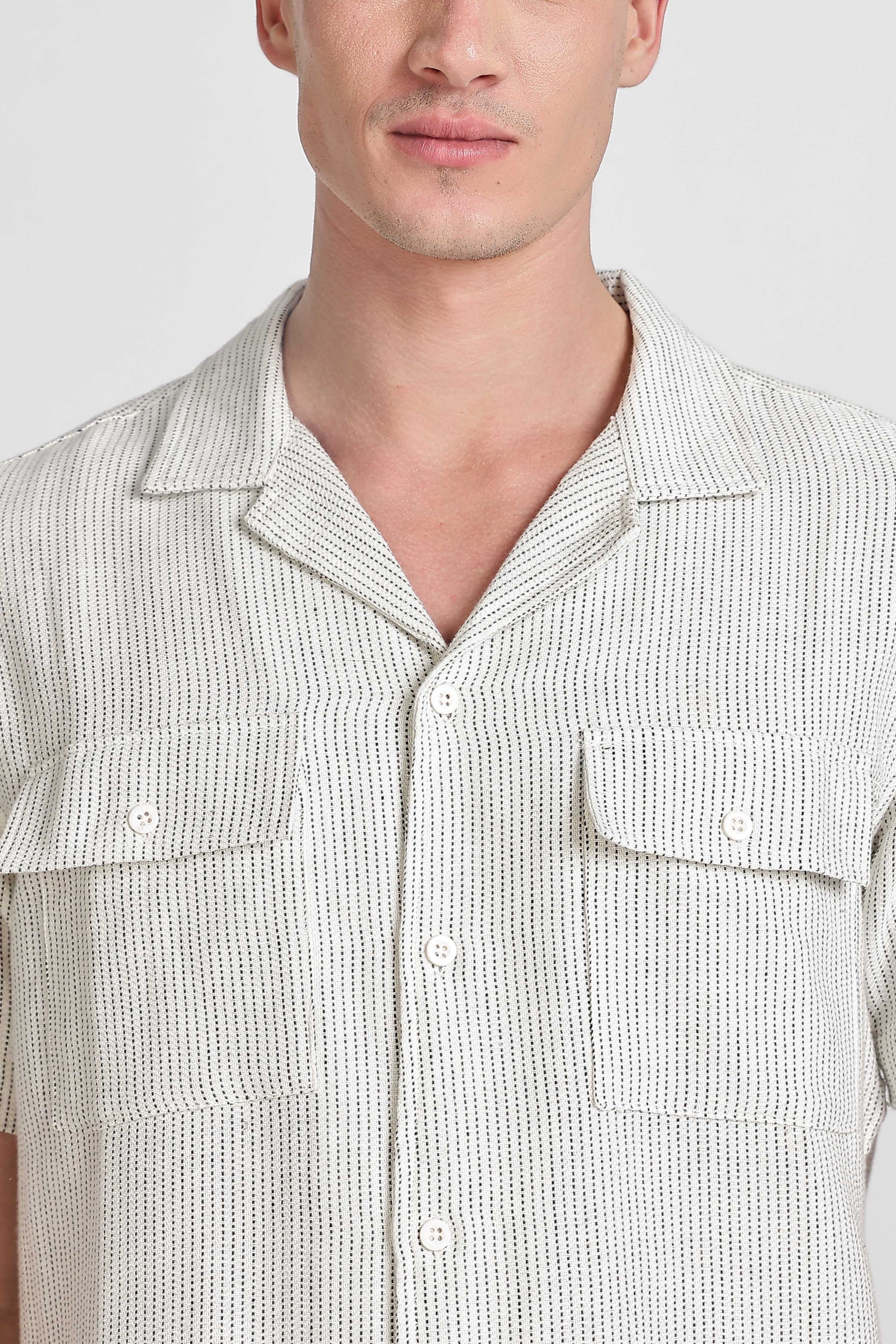 TEXTURED REGULAR FIT SHIRT